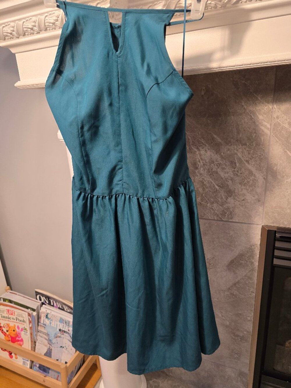 NWT Twik Simons Teal Halter Dress - Size M - Modal Blend